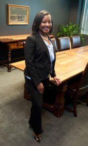 Stephanie Curette standing in office
